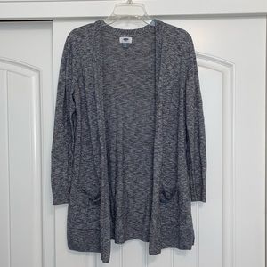 Old Navy Heather Gray Long Cardigan, M
